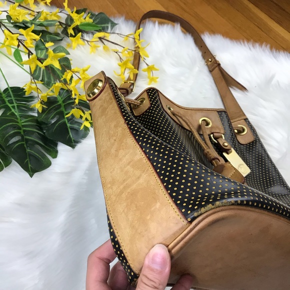 SALE Dooney & Bourke Vintage Drawstring Bucket Bag - Picture 6 of 16